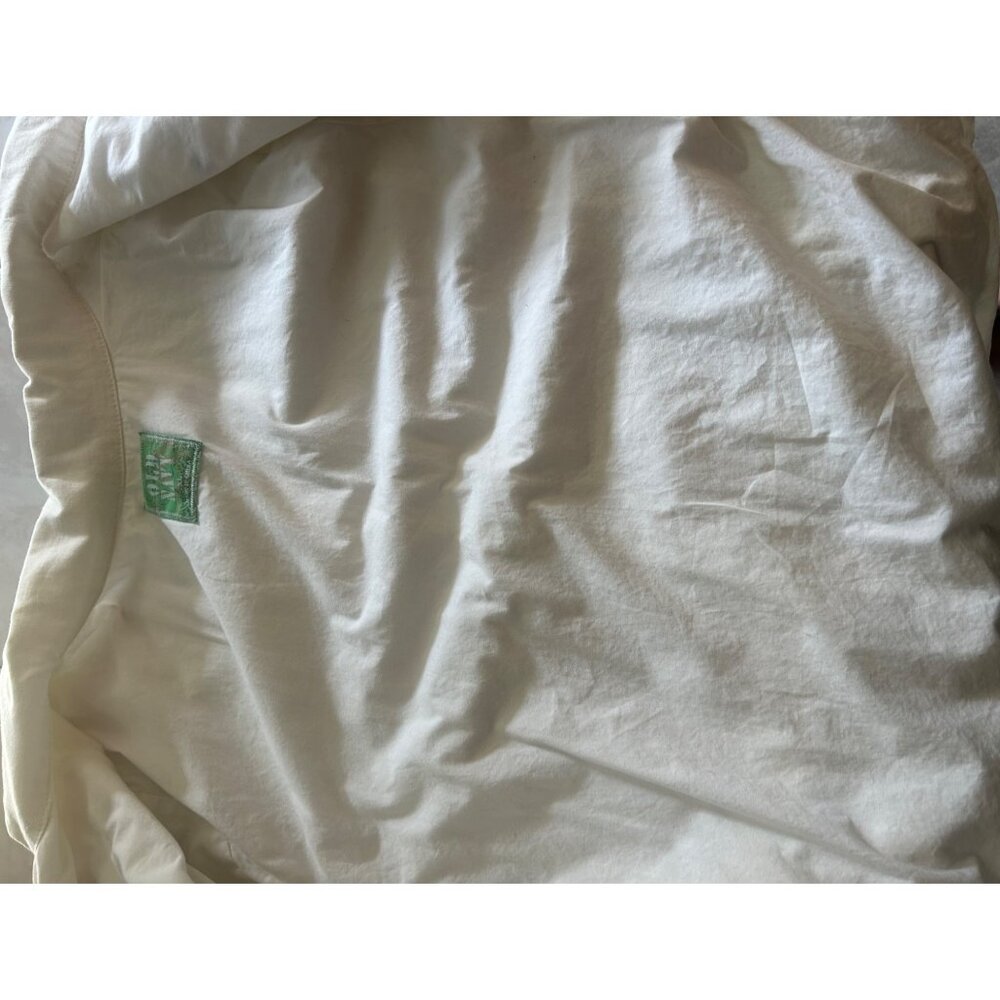 Old Navy Womens XL Utility Jacket Ivory Linen Blend Multiple Pockets - Picture 5 of 10